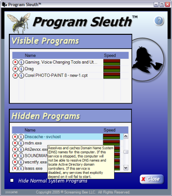 Program Sleuth Screenshot