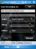 Screenshot of Voice Twister