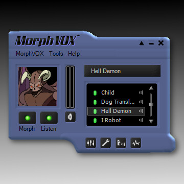 Sleek, Blue Skin for MorphVOX Voice Changer